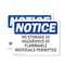 Signmission No Storage Of Hazardous Or Flammable Materials OSHA Notice Sign, Vinyl Decal, 10in W x 7in L, 2PK OS-2PACK-NS-D-710-L-14861 - alternate 1